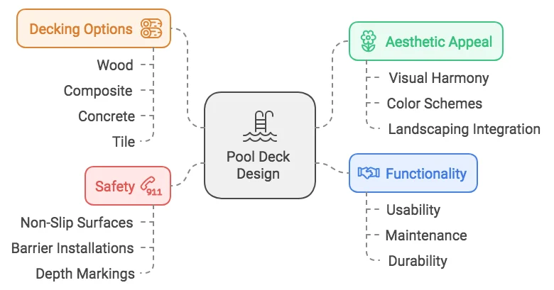 Swimming Pool Decking Ideas info image